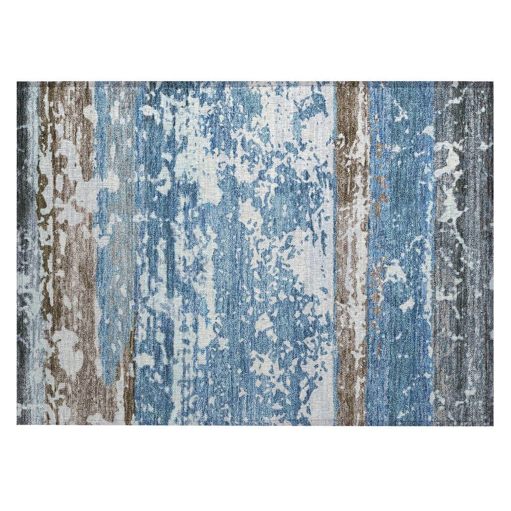 Chantille Machine Washable Indoor/Outdoor Abstract ACN2398 Blue 2 ft. x 3 ft. Accent Rug price history on PriceWatchPro