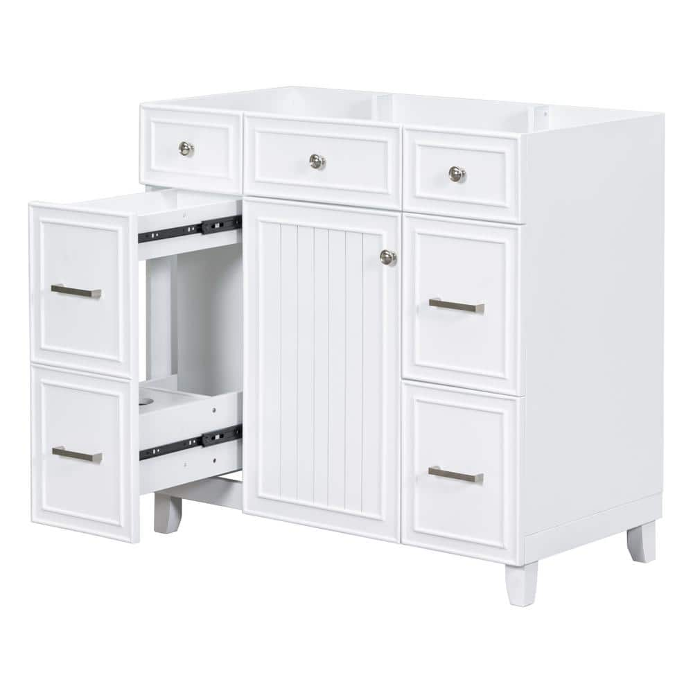 Magic Home 36 in. W x 18 in. D x 32 in. H Wood Bath Vanity Cabinet ...