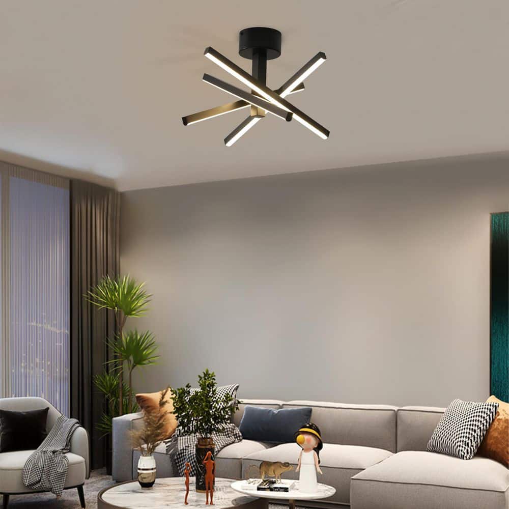 12 in. Black Selectable LED Flush Mount Ceiling Light price history on PriceWatchPro