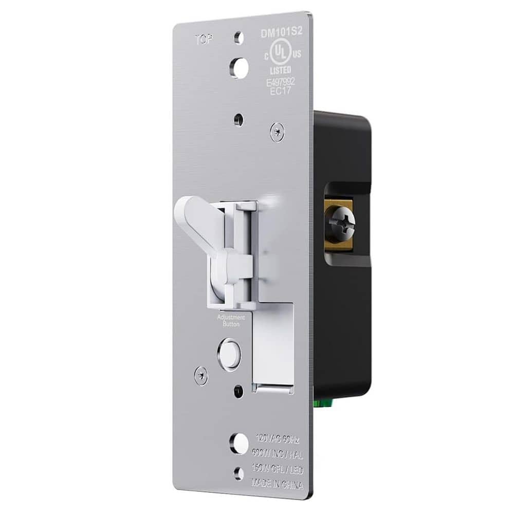 600-Volt Toggle Slide Dimmer Switch Dimmable LED CFL Incandescent Single-Pole 3-Way White 1-Pack price history on PriceWatchPro