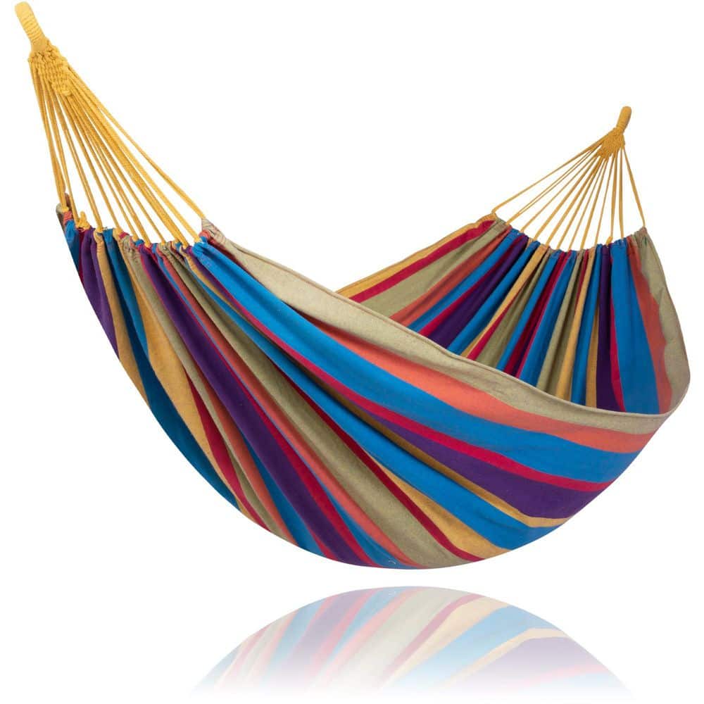 12 ft. Rainbow Stripes Hammock Bed, Portable Tree Colorful Hammock, 475 lb. Weight Capacity, Easy to Use price history on PriceWatchPro