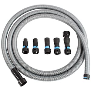 16 ft. Hose for Home and Shop Vacuums with Expanded Multi-Brand Power Tool Adapter Set for Dust