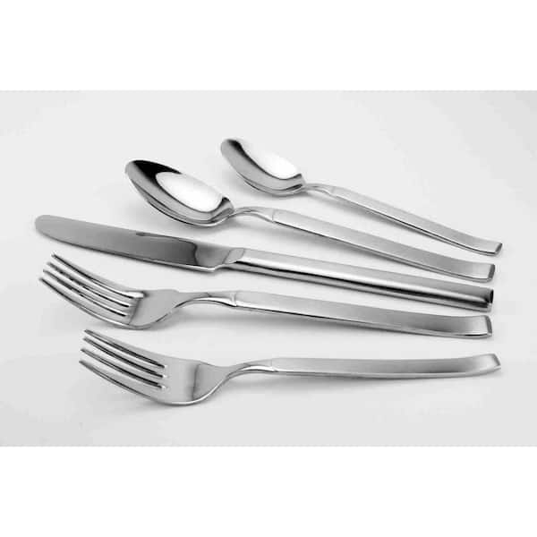 100 Pieces Silverware Set Stainless Steel Flatware Set for 20 Silver Flatware Sets Include Fork Knife Spoon Set, Mirror Finished, Dishwasher Safe