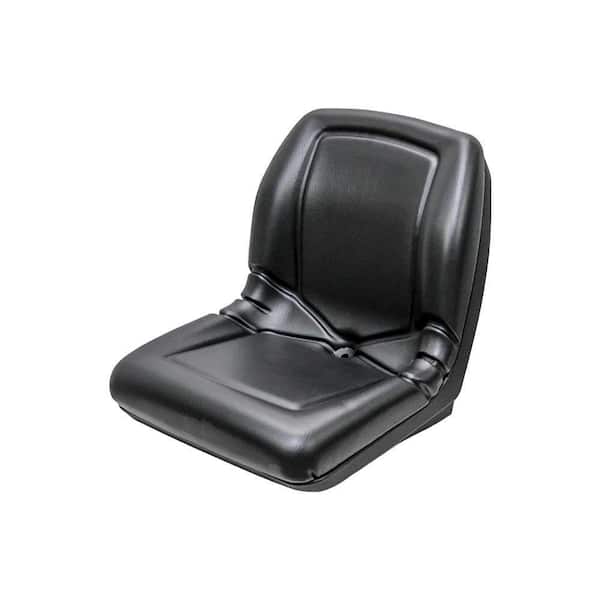 18.11 x 18.9 in. Black KM 225 Bucket Seat for Lawn Mowers, Construction, and Turf Equipment with Central Drain Hole