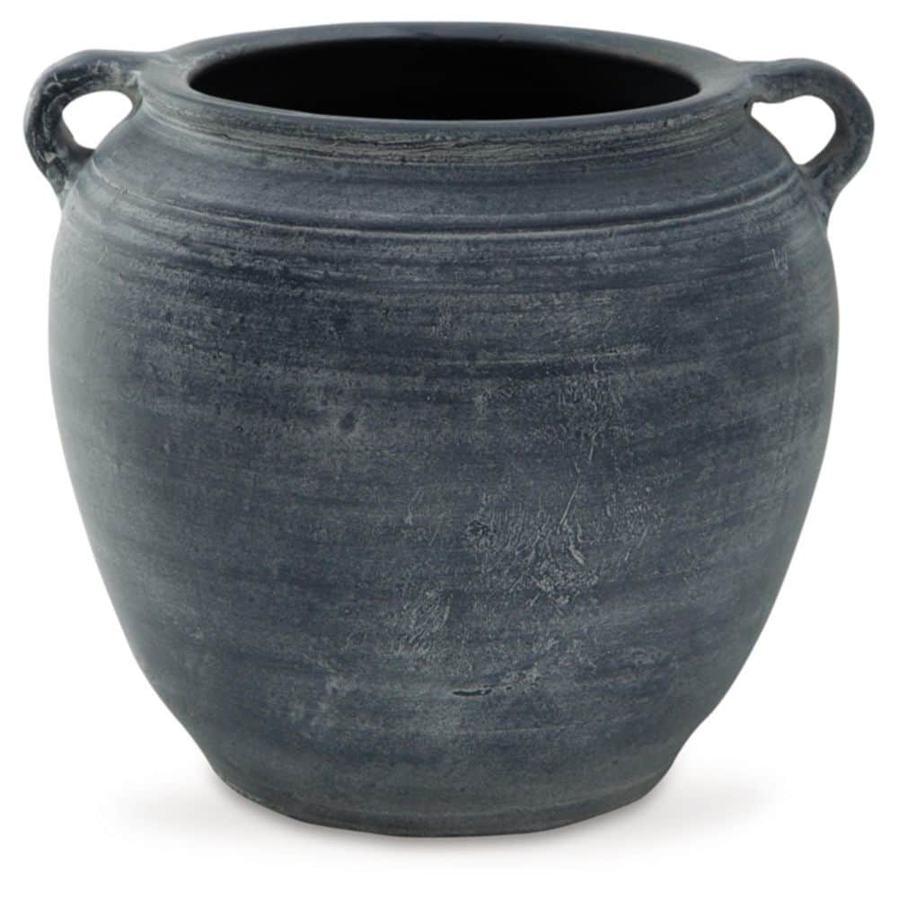 Distressed Blue Ceramic Table Vase