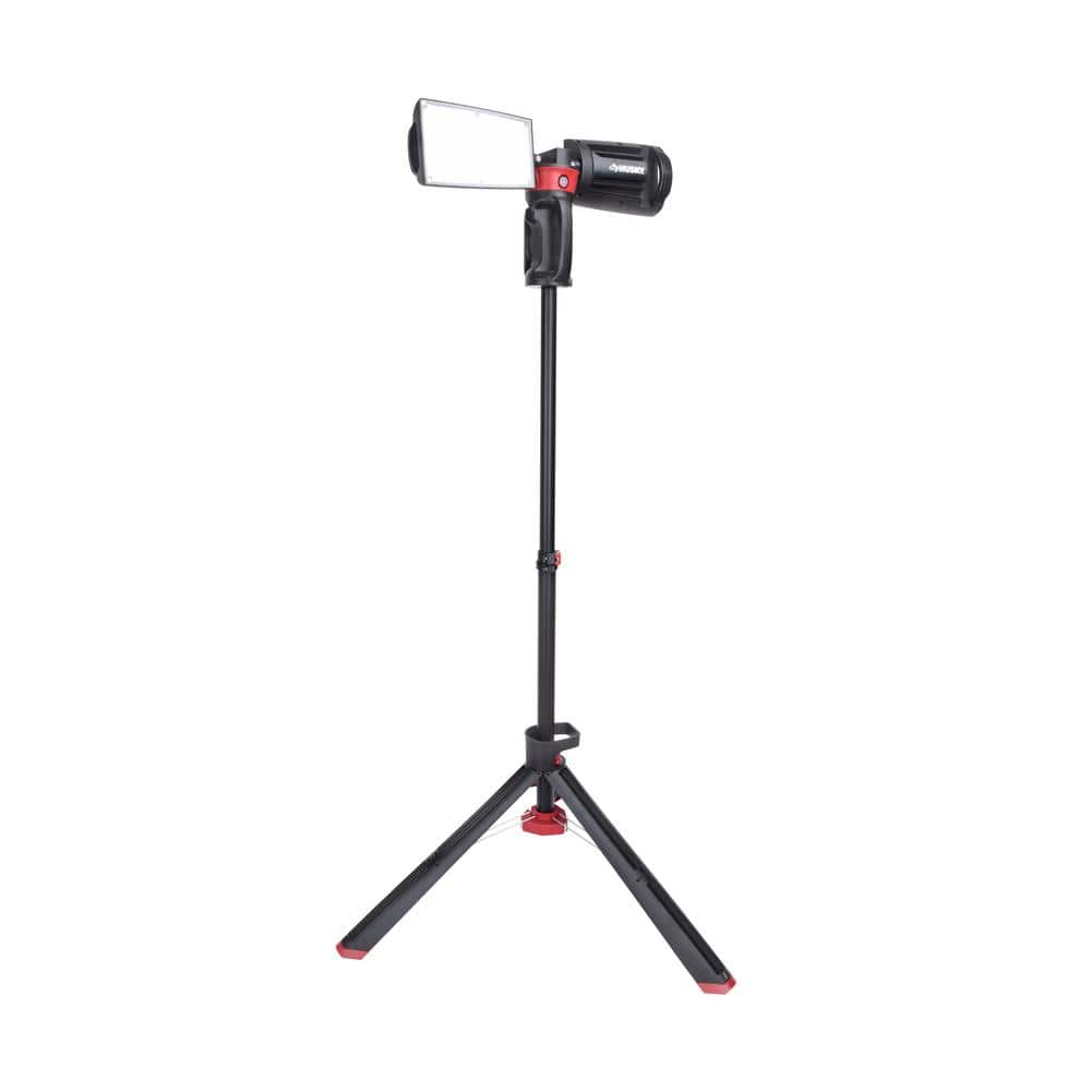 Husky 7000 Lumens Portable Corded LED Work Light with Tripod 7901304012 -  The Home Depot