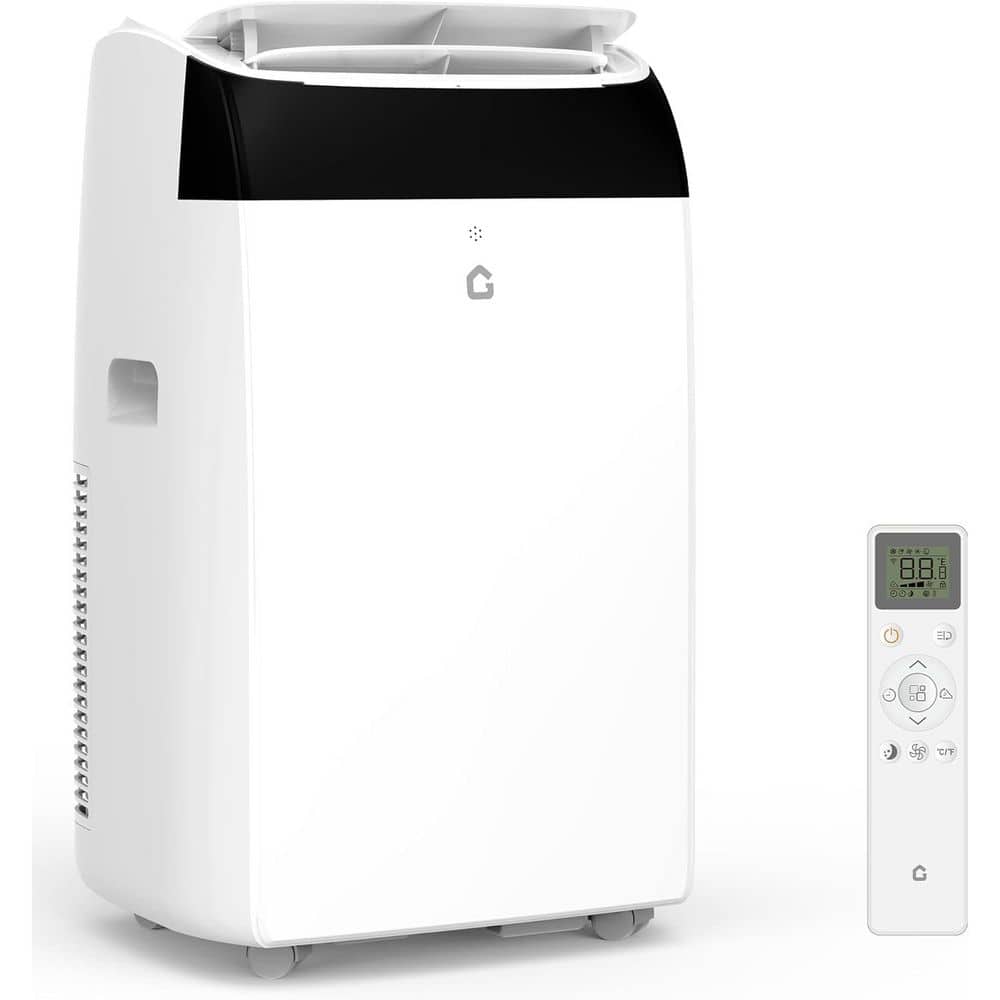 14000 BTU 8000 BTU (DOE SACC) Portable Air Conditioner Cools 750 sq. ft. w/ Cooling, Fun,Dehumidifier,Black Top in White price history on PriceWatchPro
