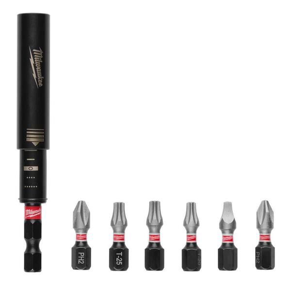 GHRTGR-8 Pcs Strong Magnetic Impact Driver Bit Holder Extension Set 4 Pcs 2 5 Inch Long 2 Pcs 6 Inch Long 2 Pcs 12 Inch Long Magnetic Screwdriver Bit