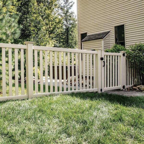 Barrette Outdoor Living Ohio 5 ft. W x 4 ft. H Sand Vinyl Un-Assembled Fence Gate