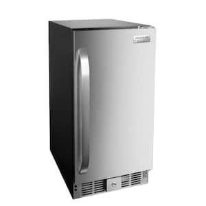 14.9 in., 2.9 cu. ft., Mini Refrigerator in Stainless Steel without Freezer