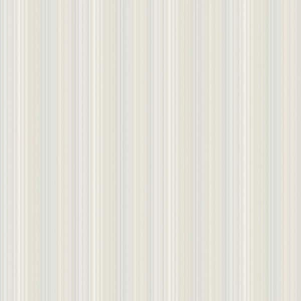 Unbranded Smart Stripes 3 Blue/Beige/White Pinstripe Matte Finish Non-Pasted Vinyl on Non-Woven Wallpaper Sample