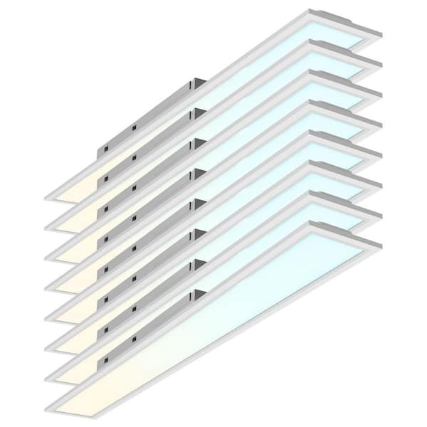 6x4 ft. Integrated LED Recessed Backlit Panel 18W/28W/40W, 4CCT, Up to 4400 Lumens, 0-10V Dimmable UL Listed 8 Pack
