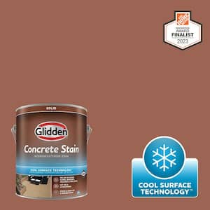 1 gal. PPG1067-6 Warm Up Solid Interior/Exterior Concrete Stain with Cool Surface Technology