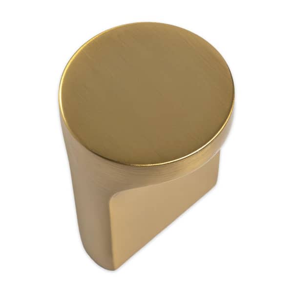 Ainsley 15/16 in. (24mm) Brushed Gold Cabinet Round Knob