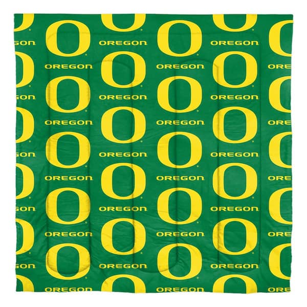 Unbranded Oregon Ducks Rotary 5- Piece Queen Size Multi Colored Bed In a Bag Set