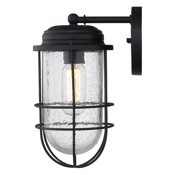 Seaport 1-Light Natural Black (UV) Outdoor Wall Lantern Sconce Seaport 1-Light Natural Black (UV) Outdoor Wall Lantern Sconce