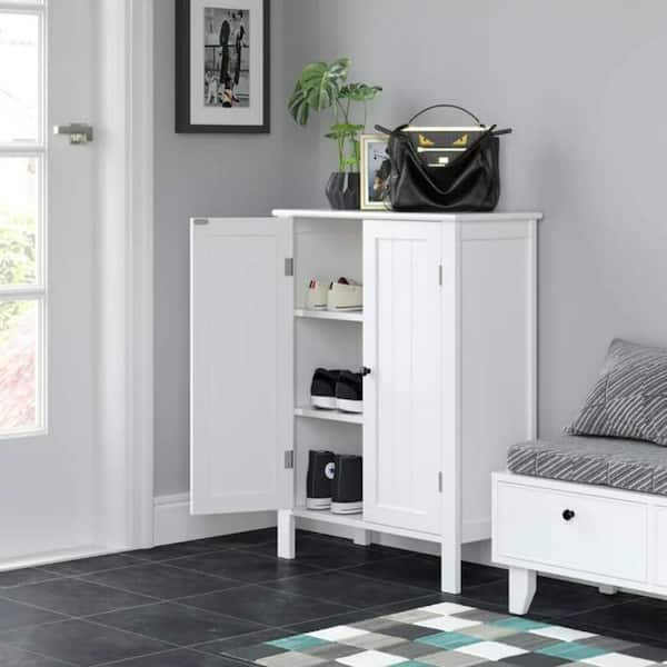 31.5 in. W x 31.5 in. D x 13.8 in. H White Linen Cabinet with Extendable  Square Cocktail Table and 4 Drawers YX-357 - The Home Depot