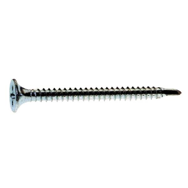 Grip-Rite #8 x 1-5/8 in. #2 Phillips Bugle Head Coarse Thread Drywall Screw 1 lb. Box