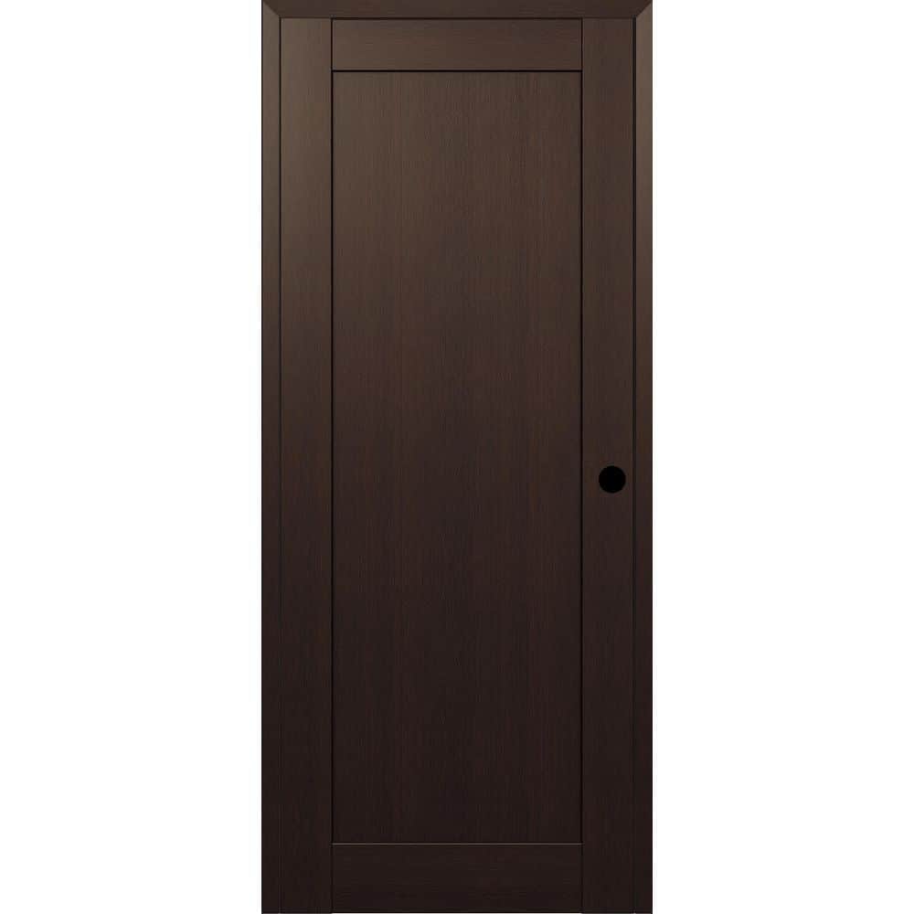 Shaker 1 Panel N DIY-Friendly 36 in. х 80 in. Left-Hand Veralinga Oak Composite Wood Single Prehung Interior Door price history on PriceWatchPro