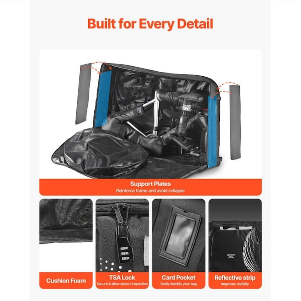 SKYSHALO Bike Travel Bag, Transport Universal Bicycle Storage Case