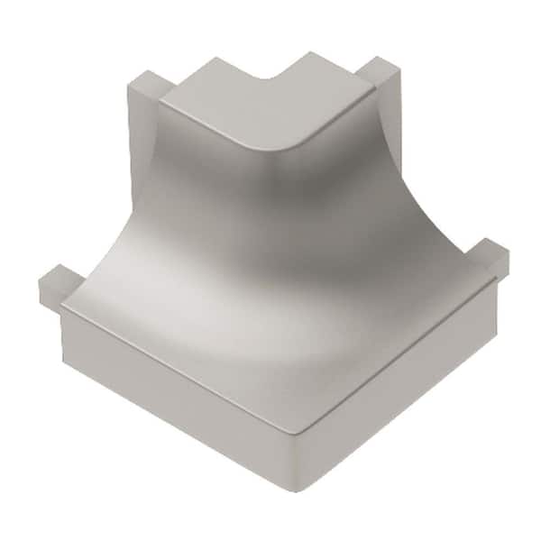 Schluter Dilex-AHK Satin Nickel Anodized Aluminum 1/2 in. x 1 in. Metal 90 Degree Outside Corner