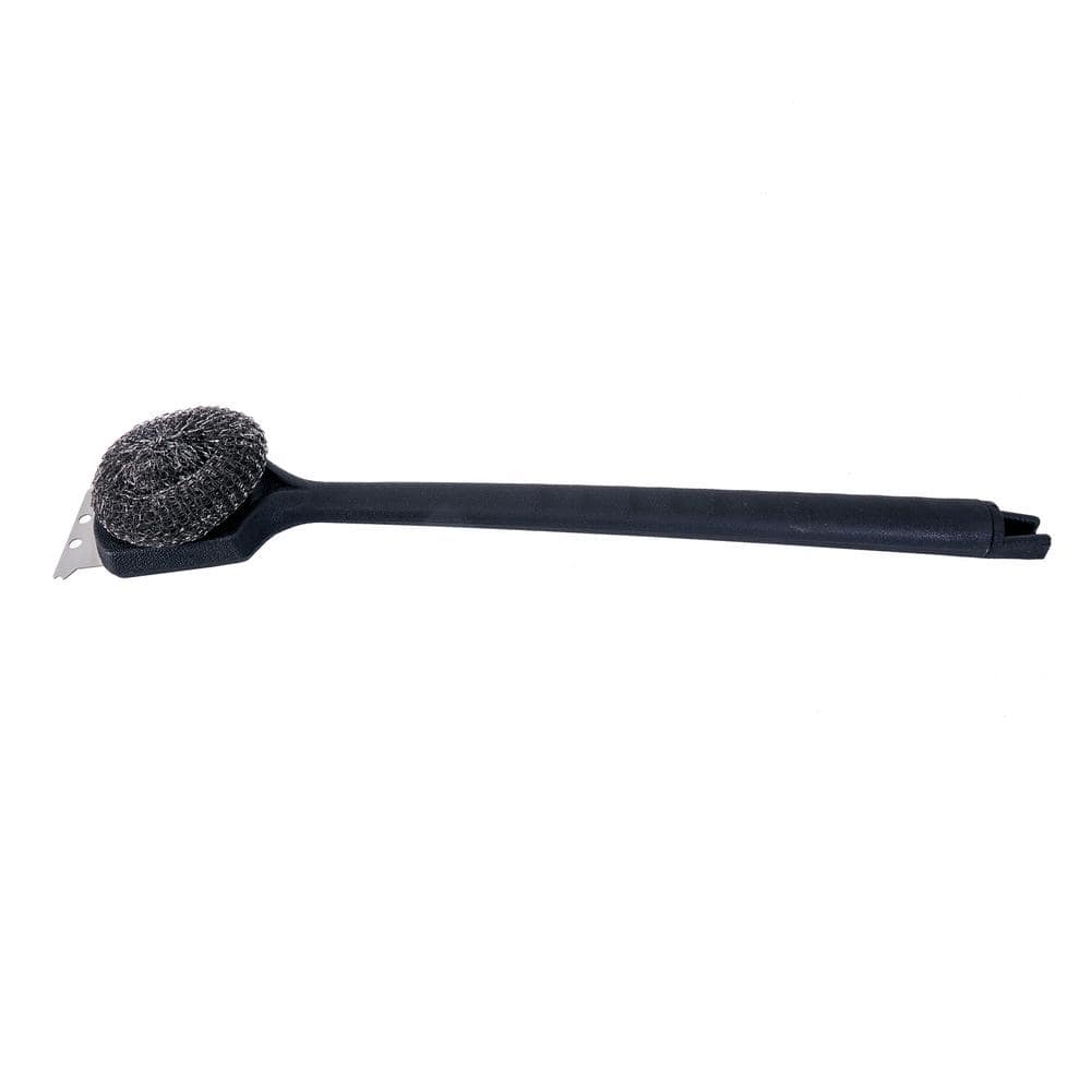 Even Embers Steel Wool Grill Brush with Long Handle