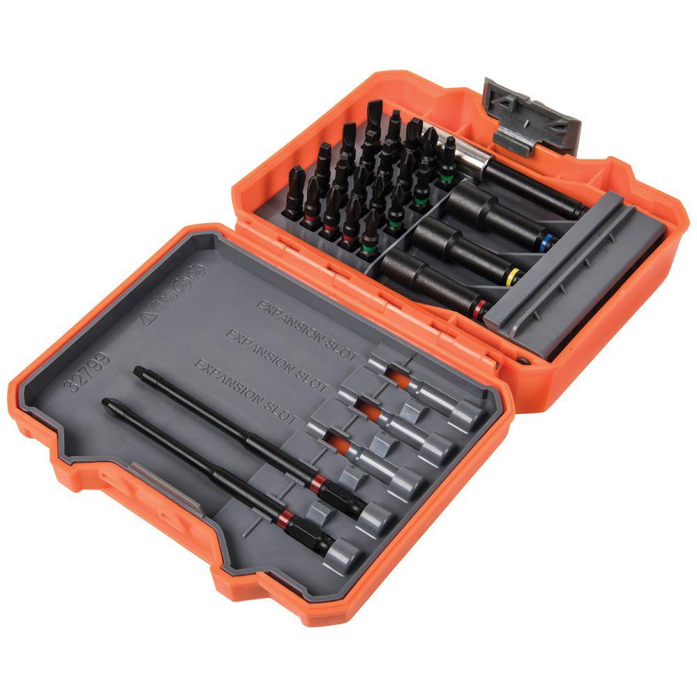 Klein Tools S2 Steel Pro Impact Power Bit Drill Bit Set (26Piece with Case) 32799