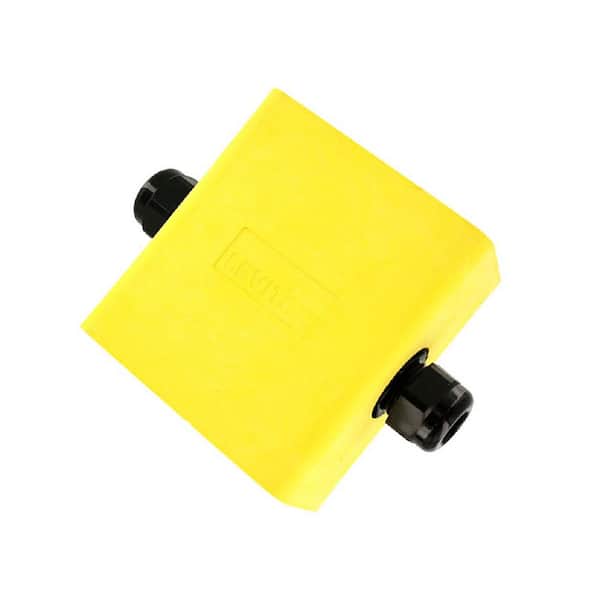 Leviton 1-Gang Extra Deep Pendant Style Cable Dia 0.230 in. - 0.546 in. Portable Outlet Box, Yellow