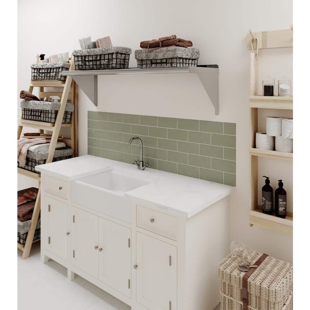 48" Stainless Steel Wall Shelf with Brackets