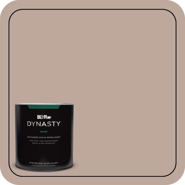 BEHR DYNASTY 1 qt. #PWL-88 Heavenly Cocoa Semi-Gloss Enamel Interior Stain-Blocking Paint and Primer