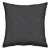 Textured Solid Charcoal Grey Square Outdoor Throw Pillow (2-Pack)