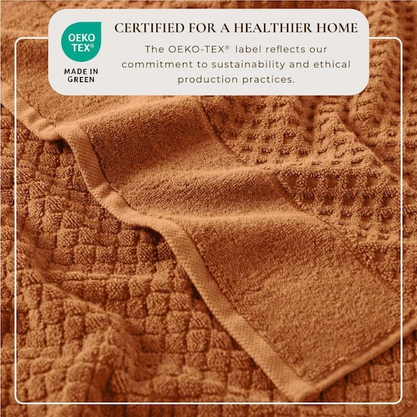 FRESHFOLDS Copper Ultra-Soft 100% Cotton Diamond Waffle 6-Pack