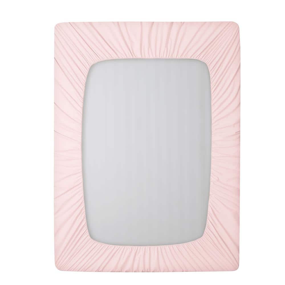 Blush Full Deep Pocket Microfiber Fitted Sheet with Storage
