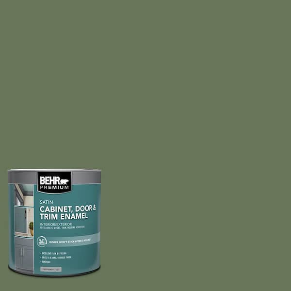 1 qt. #PPU10-01 Scallion Satin Enamel Interior/Exterior Cabinet, Door & Trim Paint