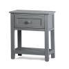 Schoolhouse Modern Grey Solid Wood 1-Drawer Nightstand