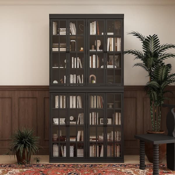 60 Hawthorn Tall Bookcase Black - Corliving