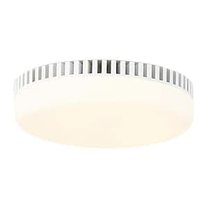 Integrated LED Matte White Ceiling Fan Light Kit