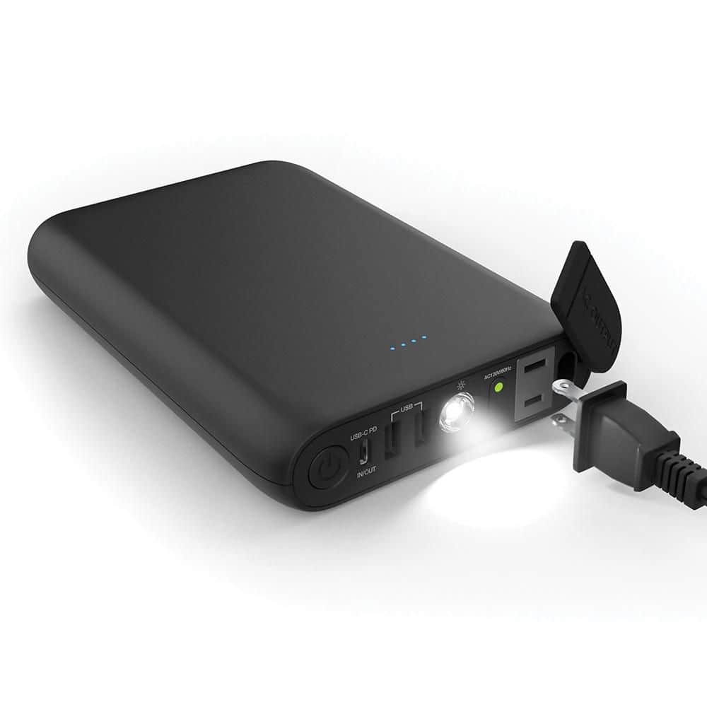 24000 mAh Portable AC Laptop Power Bank with 65W USB-C PD, Fast Charging, 4
