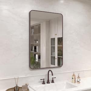 Vista 24 in. W x 36 in. H Rectangular Framed Wall Bathroom Vanity Mirror in Oil Rubbed Bronze