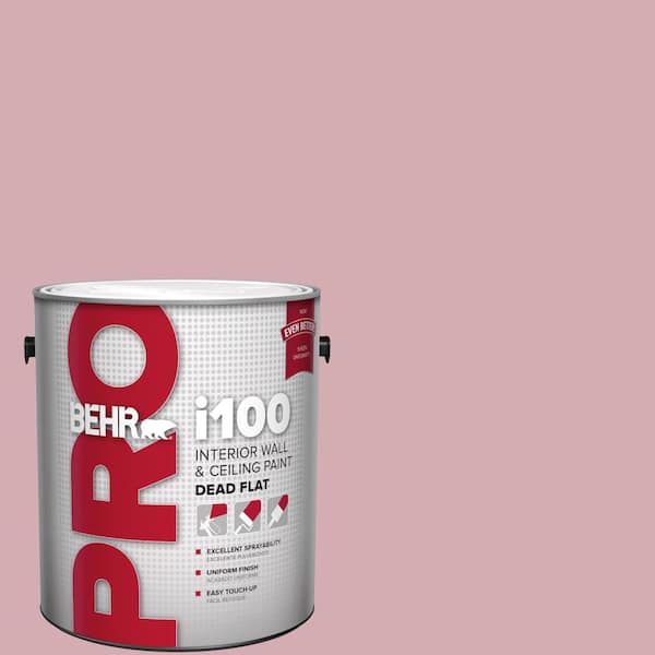 BEHR PRO 1 gal. #S130-3 Ballet Rose Dead Flat Interior Paint
