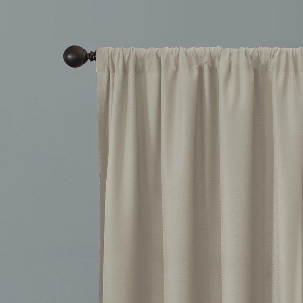 Linen Blackout Rod Pocket Window Curtain Panel