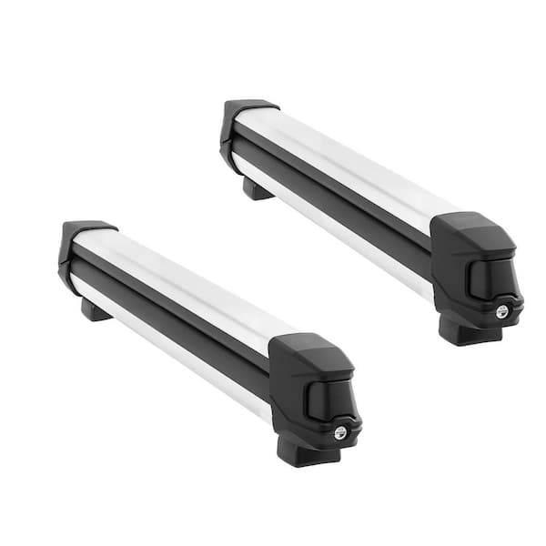 Ski and Snowboard Roof Rack, Carry up to 6-Pairs of Skis or 4-Snowboards, Aluminum Universal Car Roof Rack, 2 Pieces