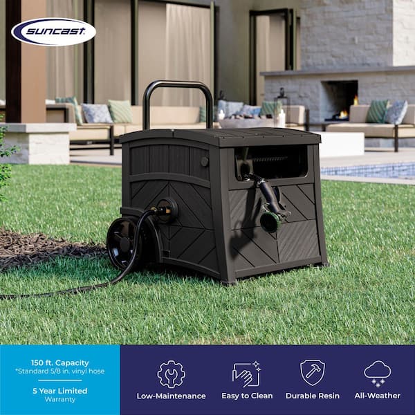 Suncast 150 ft. Mobile Smart Tube Hideaway Hose Reel