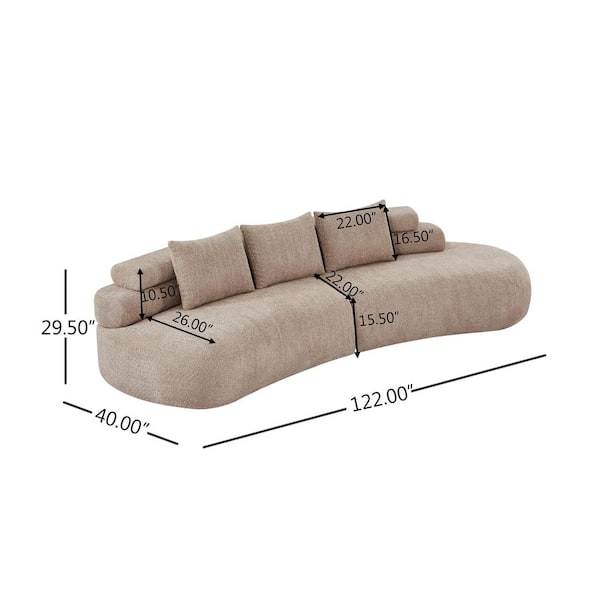 CHRISTOPHER KNIGHT HOME Prudence 122 in. Polyester Upholstered