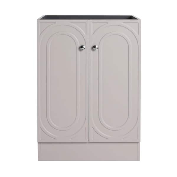 24 in. Bath Vanity Cabinet without Top in Khaki Unassembled