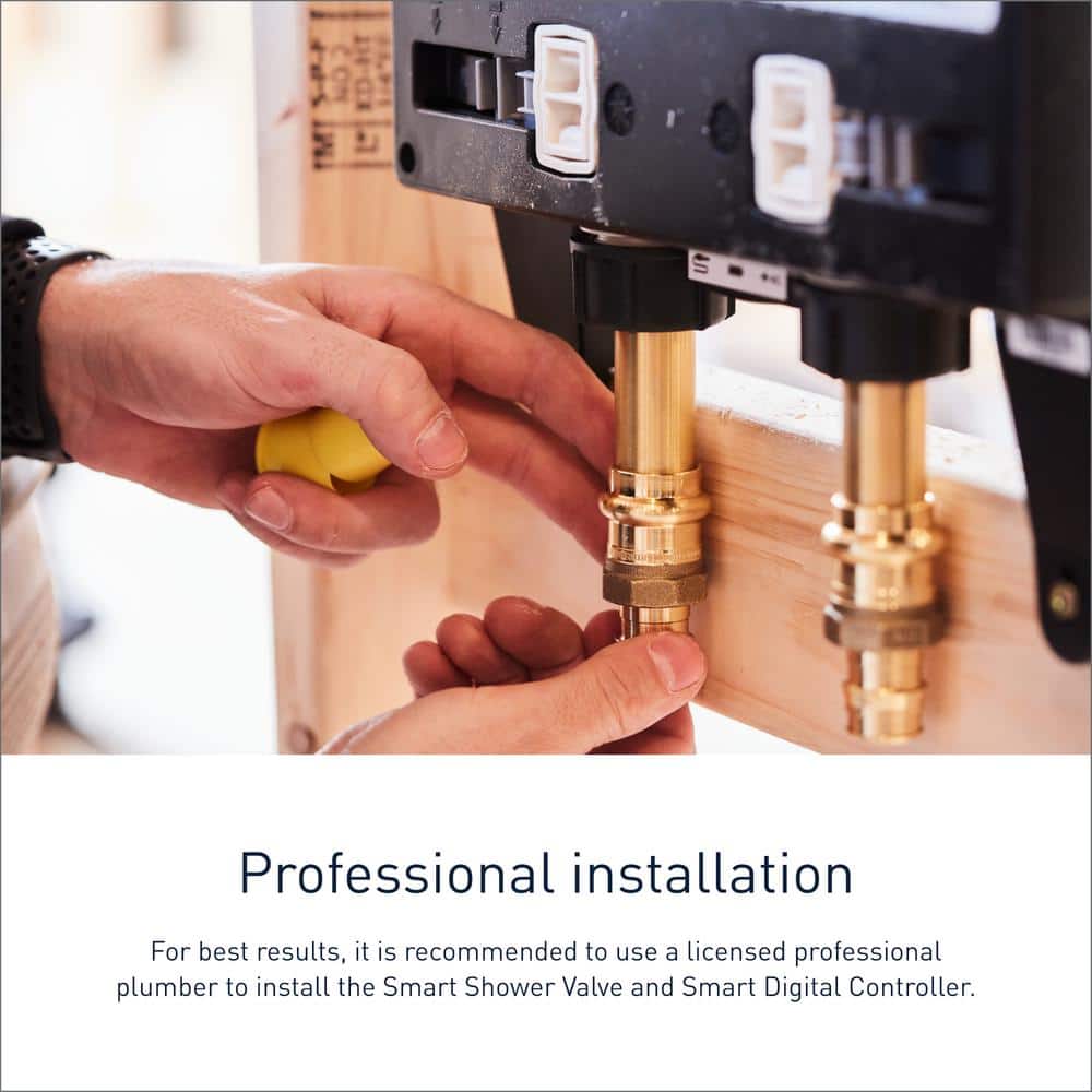 Moen Smart Shower 2-Outlet Digital Thermostatic Valve with 1/2" Connections