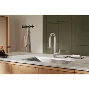 Tone Single Handle Pull Down Sprayer Kitchen Faucet in Vibrant Stainless
