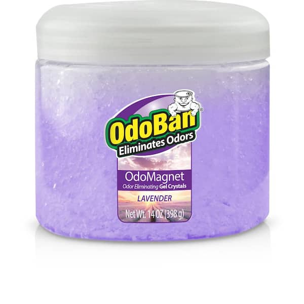 OdoBan 14 oz. OdoMagnet Odor Removing Gel Crystals, Odor Absorber and Air  Freshener with Odor Eliminating Gel, Lavender 9746F61-14Z - The Home Depot