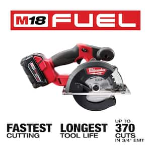 M18 FUEL 18V Lithium-Ion Brushless Cordless Metal Cutting 5-3/8 in. Circular Saw with 1/2 in. Hammer Drill/Driver