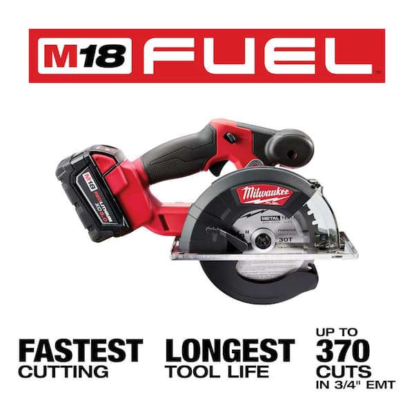 Milwaukee M18 FUEL 18V Lithium-Ion Brushless Cordless Metal Cutting 5-3/8  in. Circular Saw (Tool-Only) w/ Metal Saw Blade 2782-20 - The Home Depot